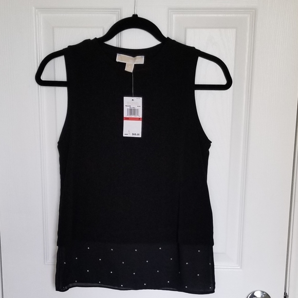 Michael Kors Tops - Michael Kors Sleeves Top with Metal Studs Decoration